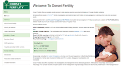 Desktop Screenshot of dorsetfertility.com