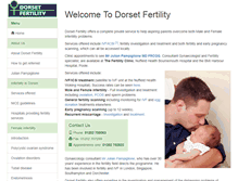 Tablet Screenshot of dorsetfertility.com